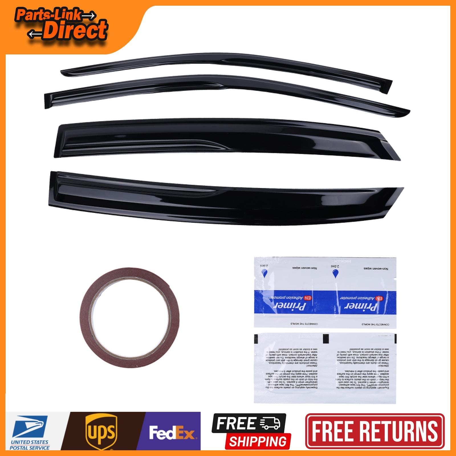 For 2023-2025 Acura Integra JDM Mugen Style Window Visors Rain Guards Deflector