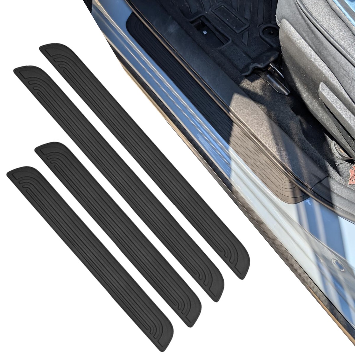 Anti-Scratch Door Sill Protector Self-Adhesive PVC Threshold Guard for Chevrolet