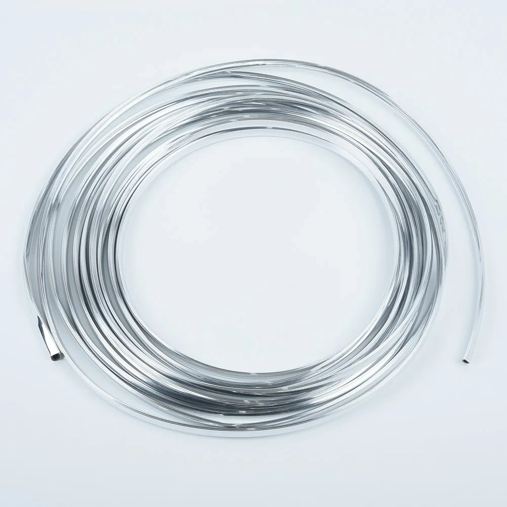 25 FT Chrome U-Shape Edge Trim — Flexible Cut-to-Fit Door, Hood & Body Molding