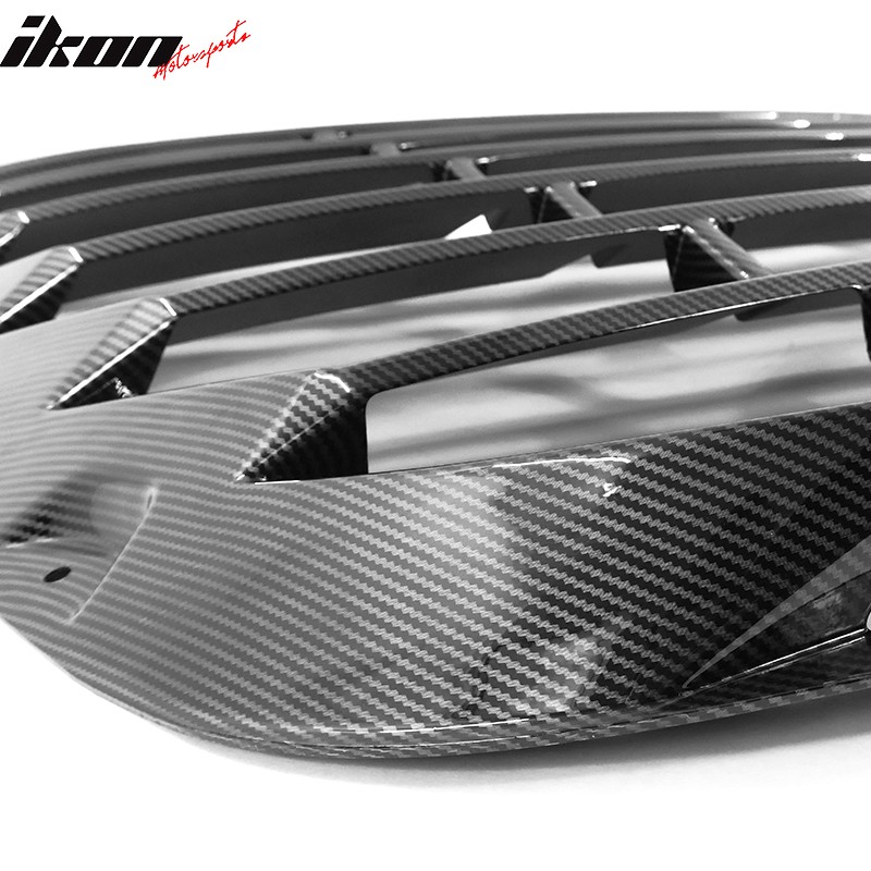 Fits 20-23 Toyota GR Supra A90 IKON Rear Window Louver PP Carbon Fiber Print