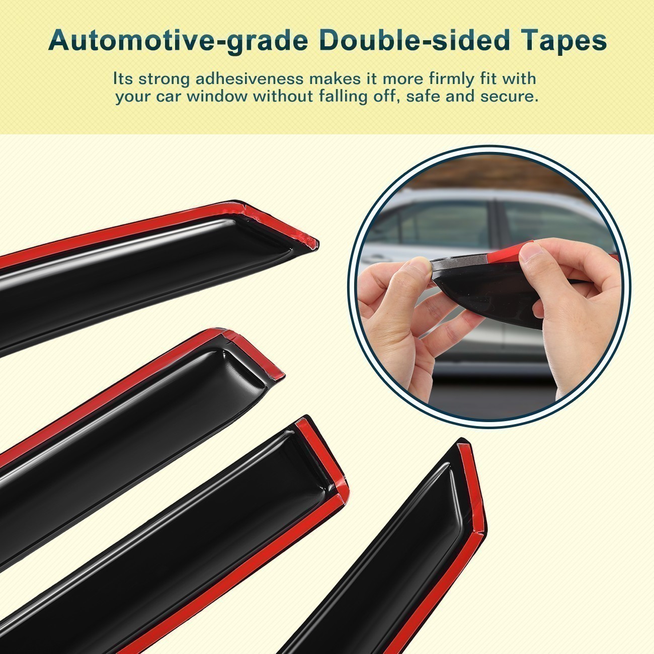 For 2015-2020 Chevrolet Suburban Window Visors Vent Rain Guards Wind Msigxmpsuuj