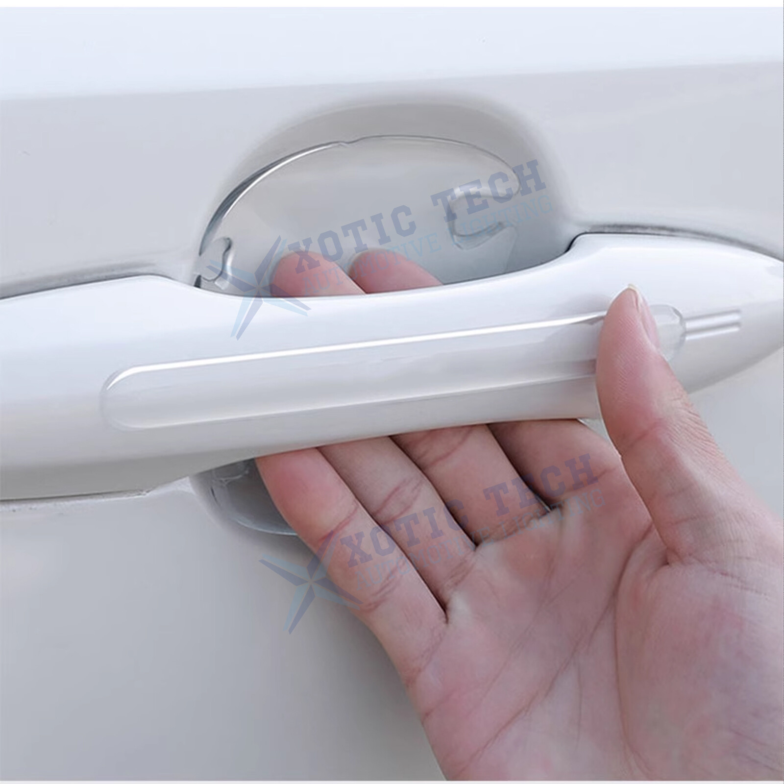 Anti-Scratch Transparent Car Door Handle Bowl Guard Protector Wrap Stickers Kit