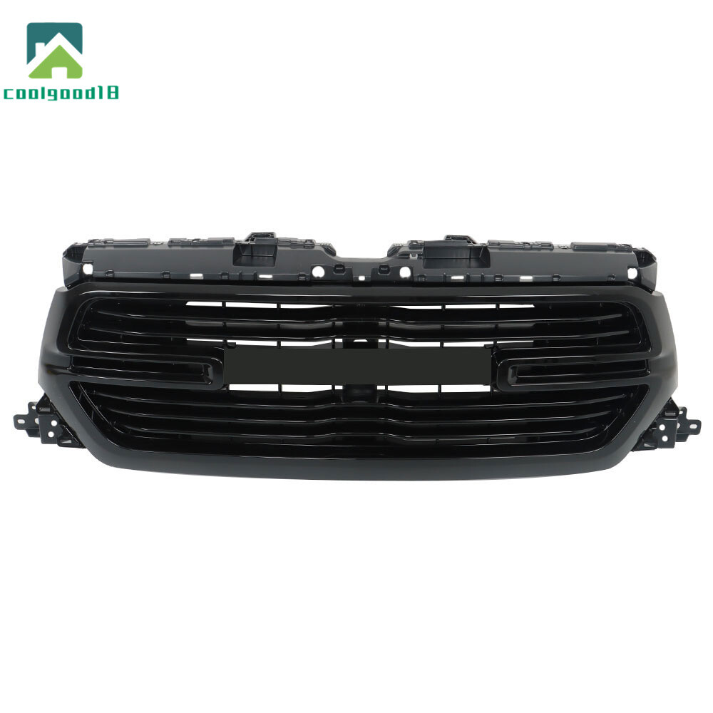 For 2019 2020 2021 2022 Ram 1500 Front Upper Grill & Grille Molding Trim Set