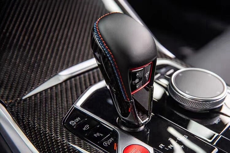 Real Carbon Fiber Gear Shift Knob Cover For BMW M2 M3 M4 G80 G82 F95 F96 F97 F98