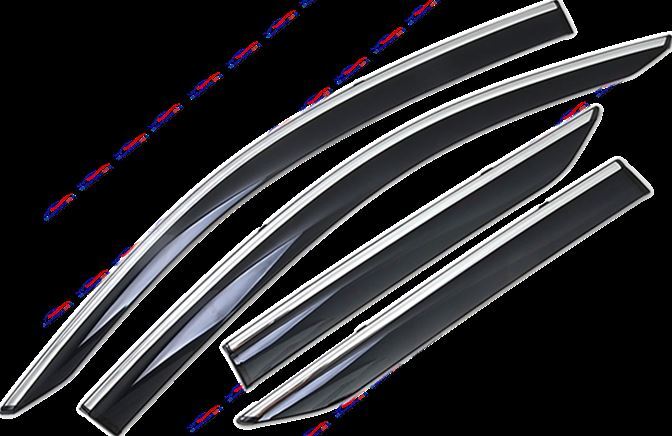 For Honda Passport 2019-2023 Chrome Trim Window Visor Rain Guard Shade Deflector