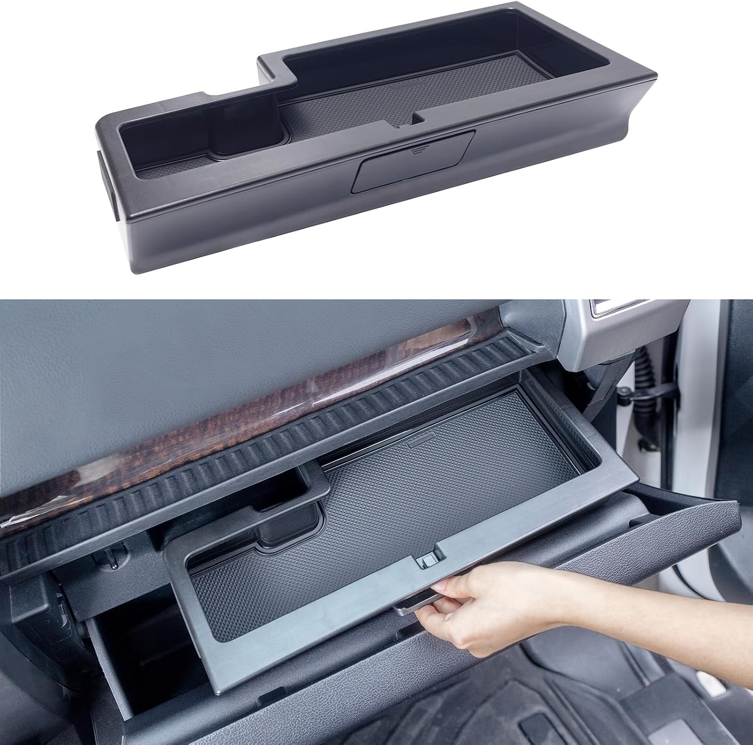 Glove Box Organizer Compatible with 2015-2020 Ford F150 Accessories Interior…