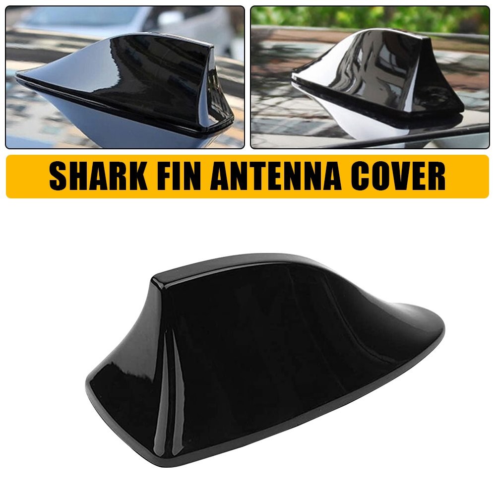 1x Shark Fin Antenna Black Car Roof Signal Radio AM/FM Accessories Universal
