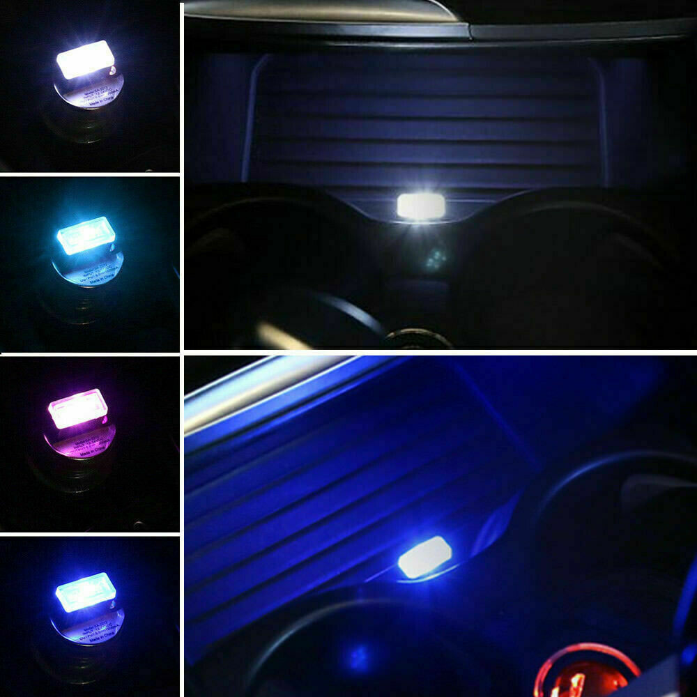 1pc USB LED Bulb Car Interior Light Neon Atmosphere Ambient Lamp Accessories