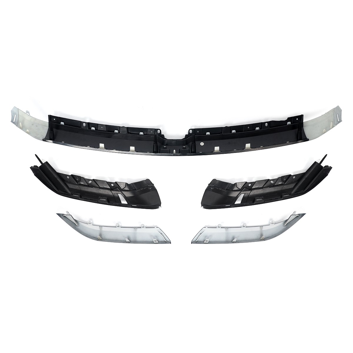 For 2019 2020 2021 2022 23 Ram 1500 Front Upper Grille Molding Trim Bright White