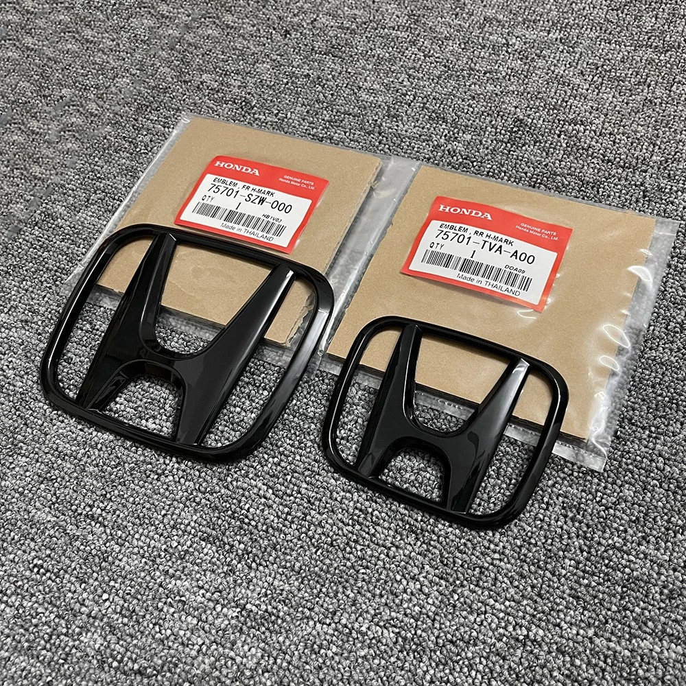 3PCS For Honda 2018-22 Accord Sport 2.0T Badge Front Grille Trunk Emblem Black