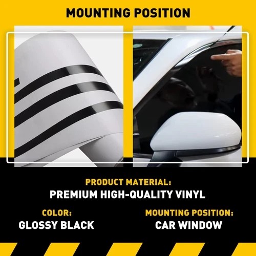 1Set For Toyota Camry 2018-2024 Gloss Black Window Molding Decor Trim Strip