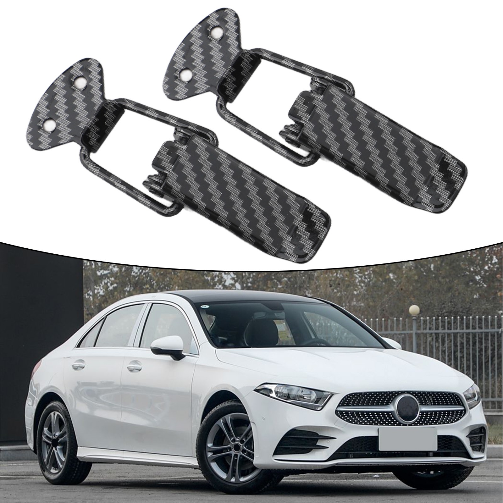 Quick Install Auto Bumper Clips Set of 2 in Lightweight Metal and Fibers