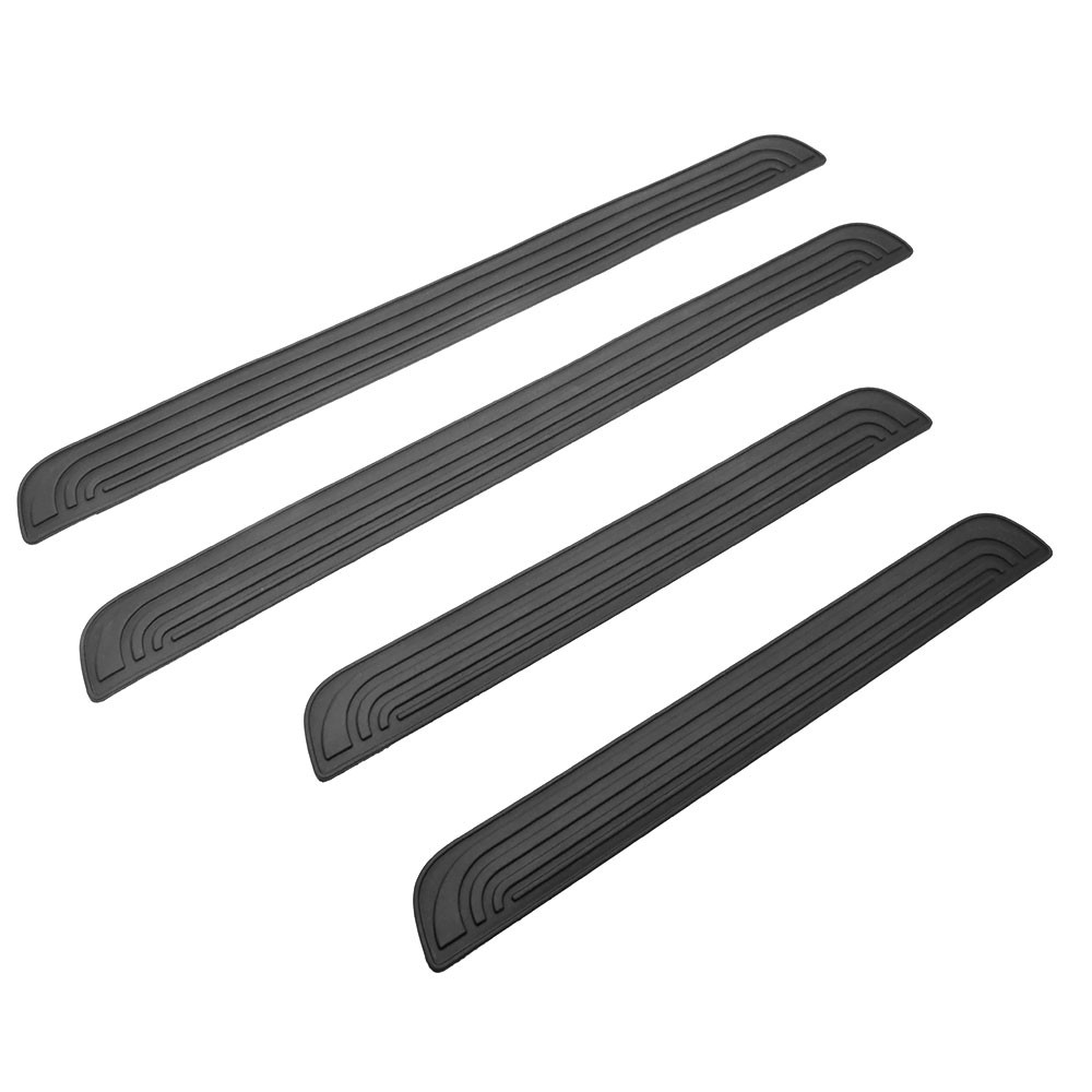 For Toyota Accessories 4PCS Car PVC Door Sill Scuff Cover Plate Protector Black
