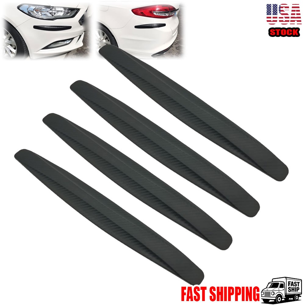 4Pcs Universal Car SUV Rear Bumper Guard Side Anti-Scratch Protector Trim Strips