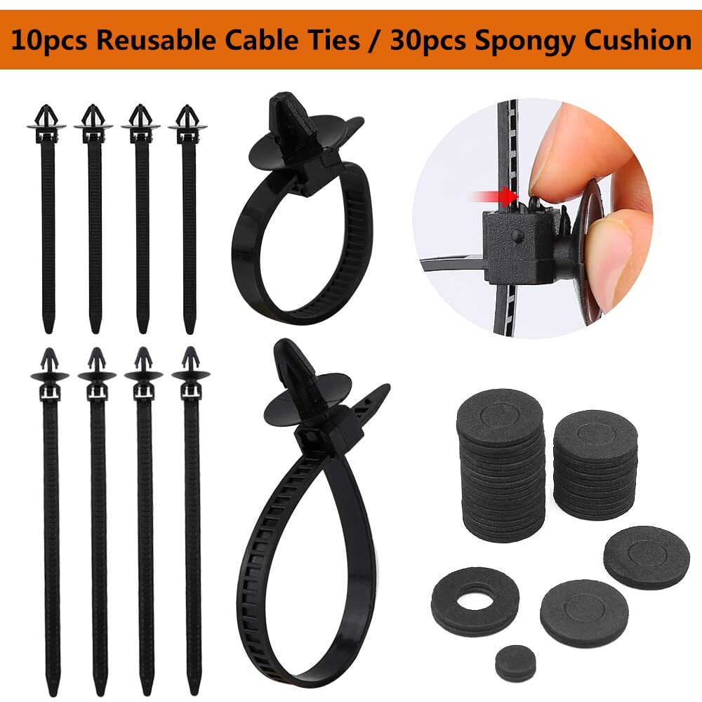 1000 Car Retainer Clips Auto Fasteners Push Trim Clips Pin Rivet Bumper Kits