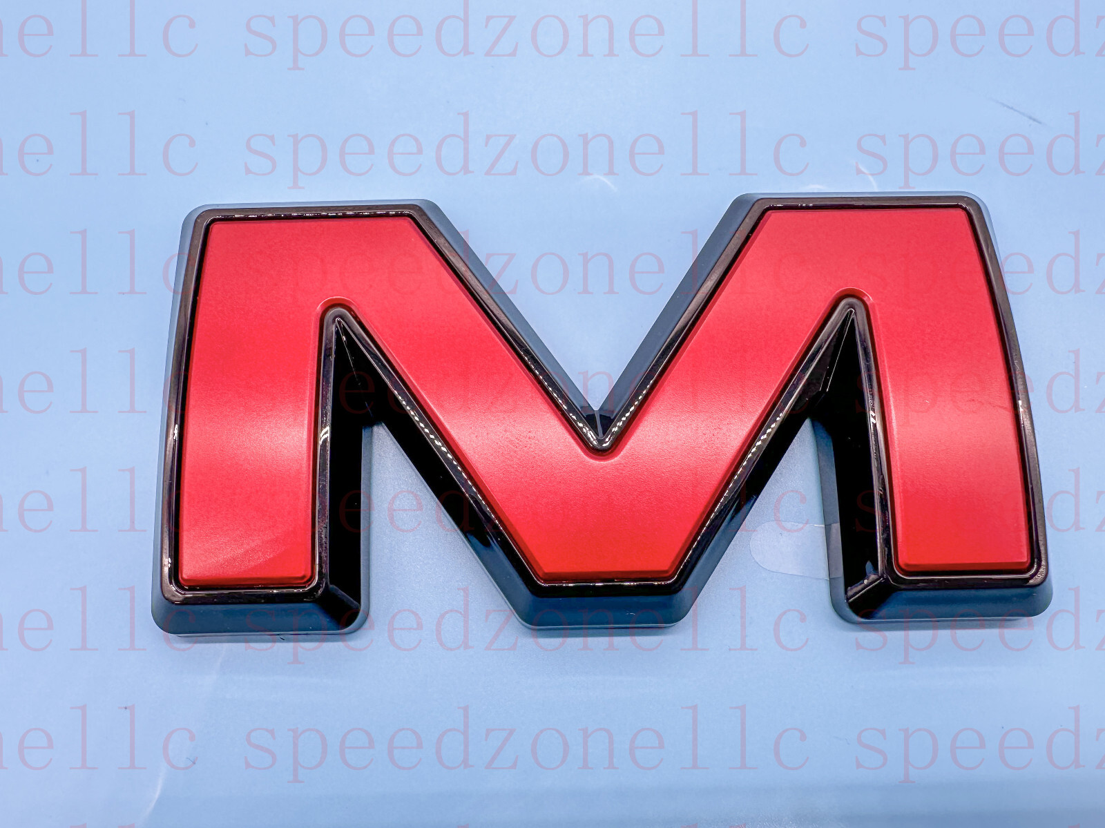 Front Red Black Emblem Overlay 2019-2024 GMC Sierra 1500 2500HD 3500HD