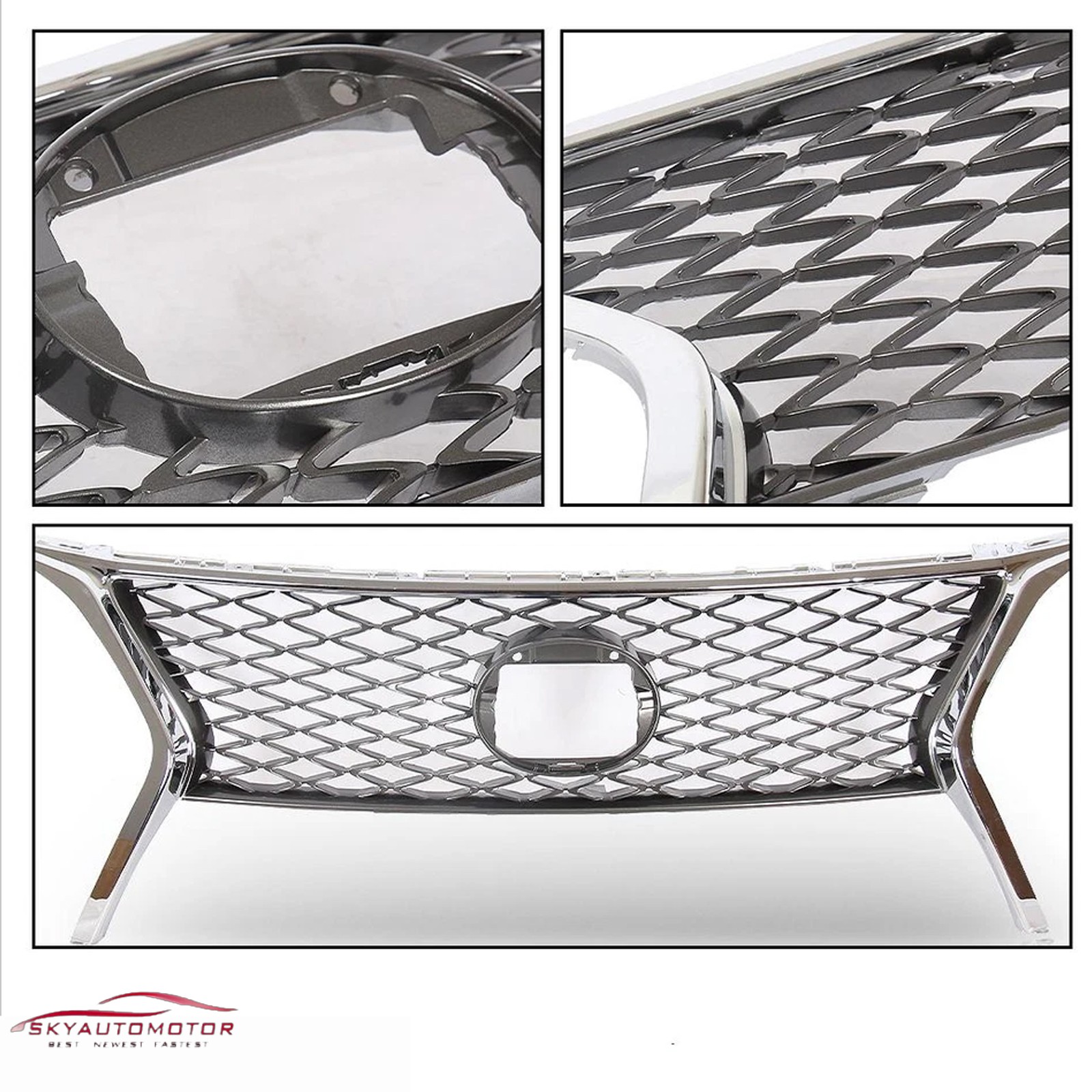 Fits Lexus RX350 2013 2014 2015 Front Bumper Upper Grille LX1200178/ 531010E150