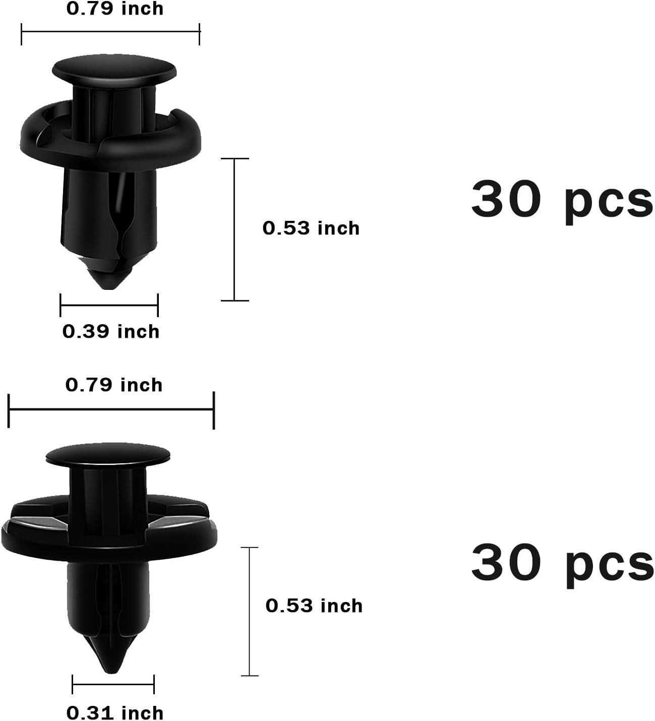 Versatile 200PCS Automotive Push Clips Assortment – Ideal for Every Vehicle Type