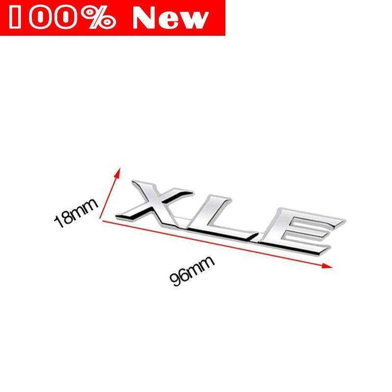 Chrome Silver Rear XLE Letter Rear Trunk Emblem Badge