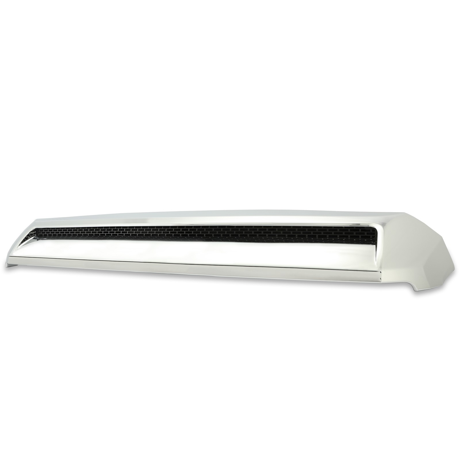 For Toyota Tundra 14-21 Front Molding Upper Grille Hood Bulge Scoop Chrome ABS