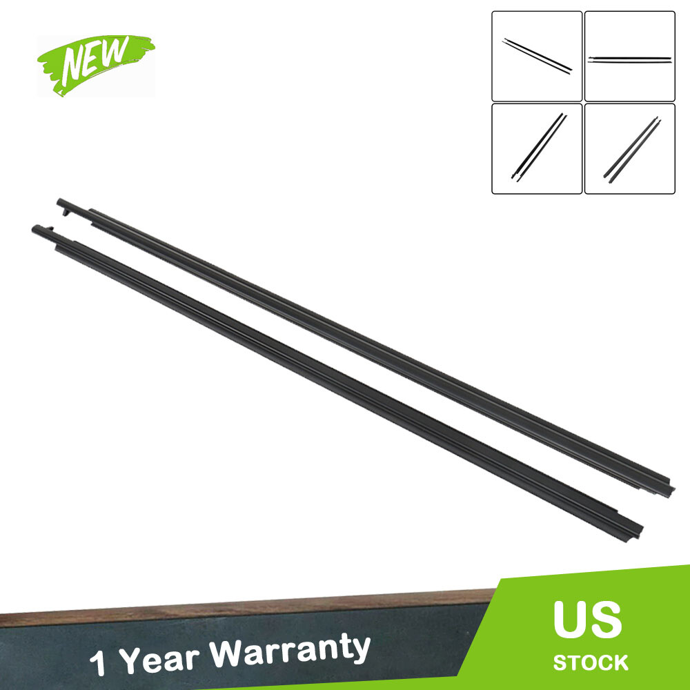 75711-21030 Left+Right Door Glass Window Weatherstrip Seals For Scion TC 05-2010