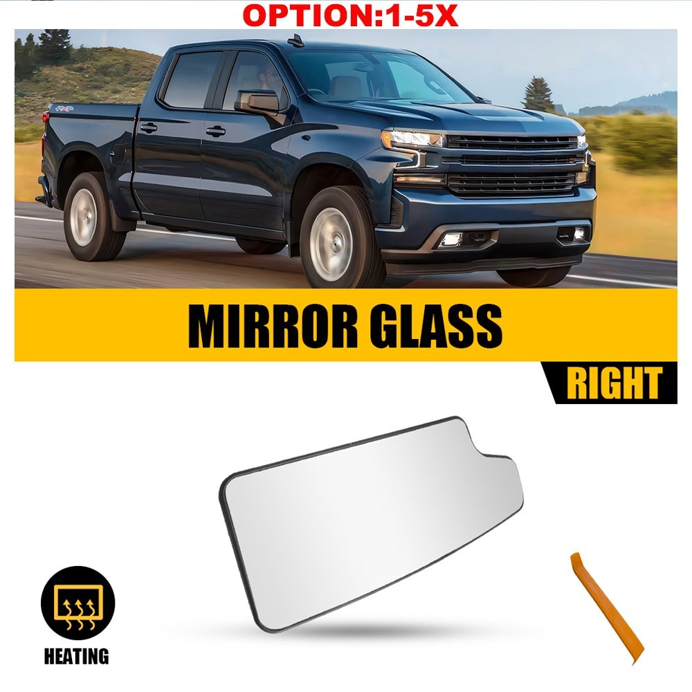 For 20-21 GMC Sierra 1500 2500HD Rearview Mirror Glass Heated Passenger Side