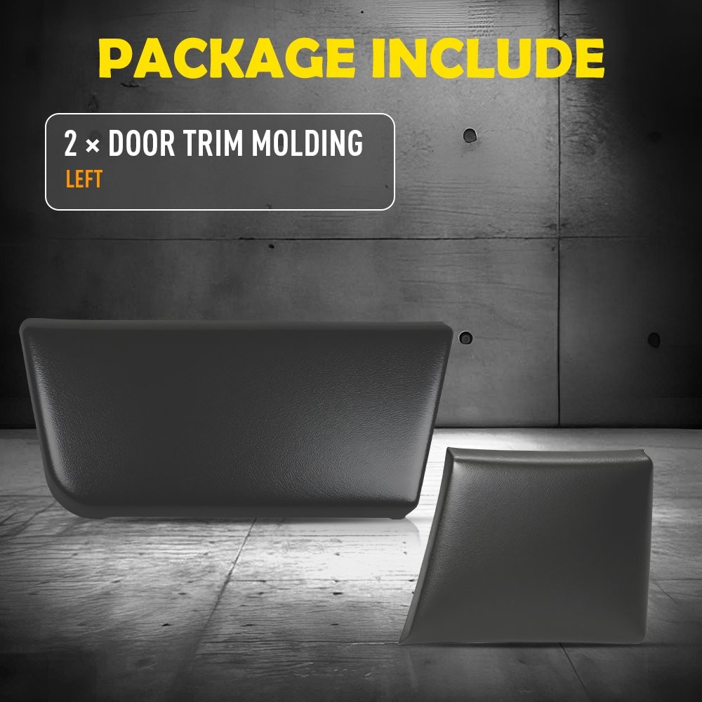 Pair For 2014-2018 Ram ProMaster Front Left Door Panel Exterior Molding Trim Kit