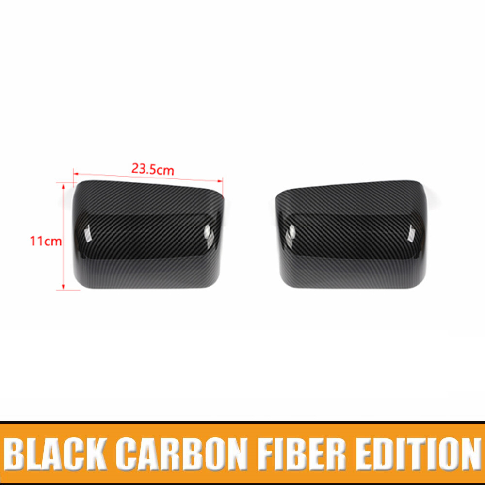 Carbon Top Half Towing RearView Mirror Cover Cap For Ford F250/350/450/550 08-16