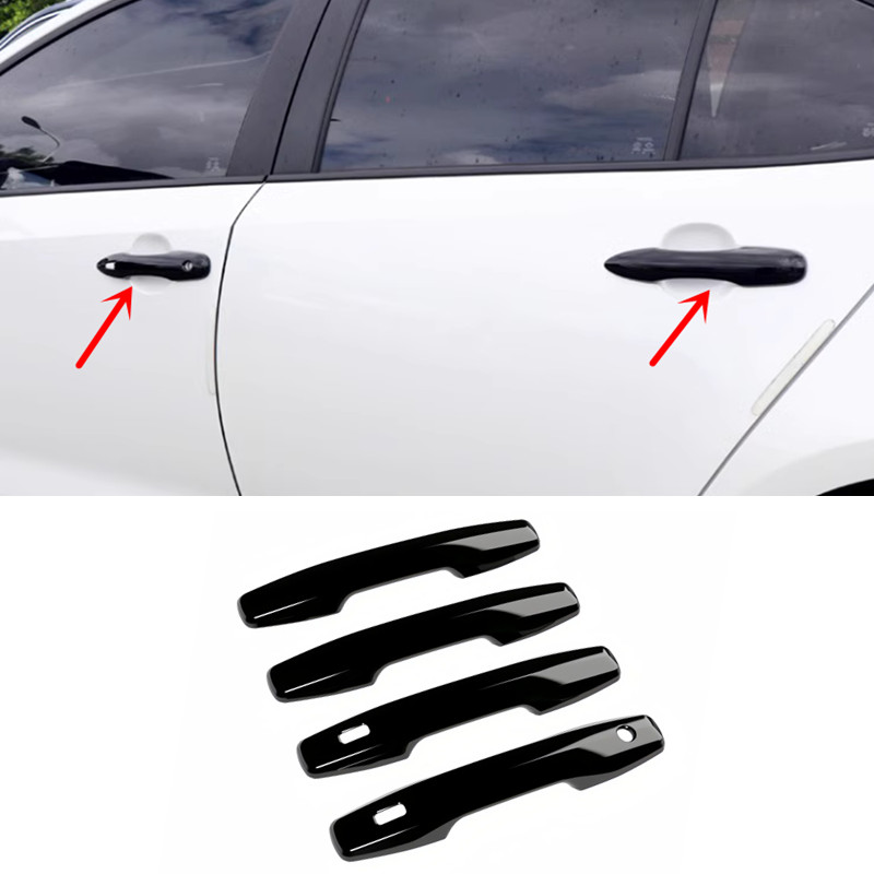 Bright black Car Door Handles Cover Trim 4pcs For Toyota RAV4 2026