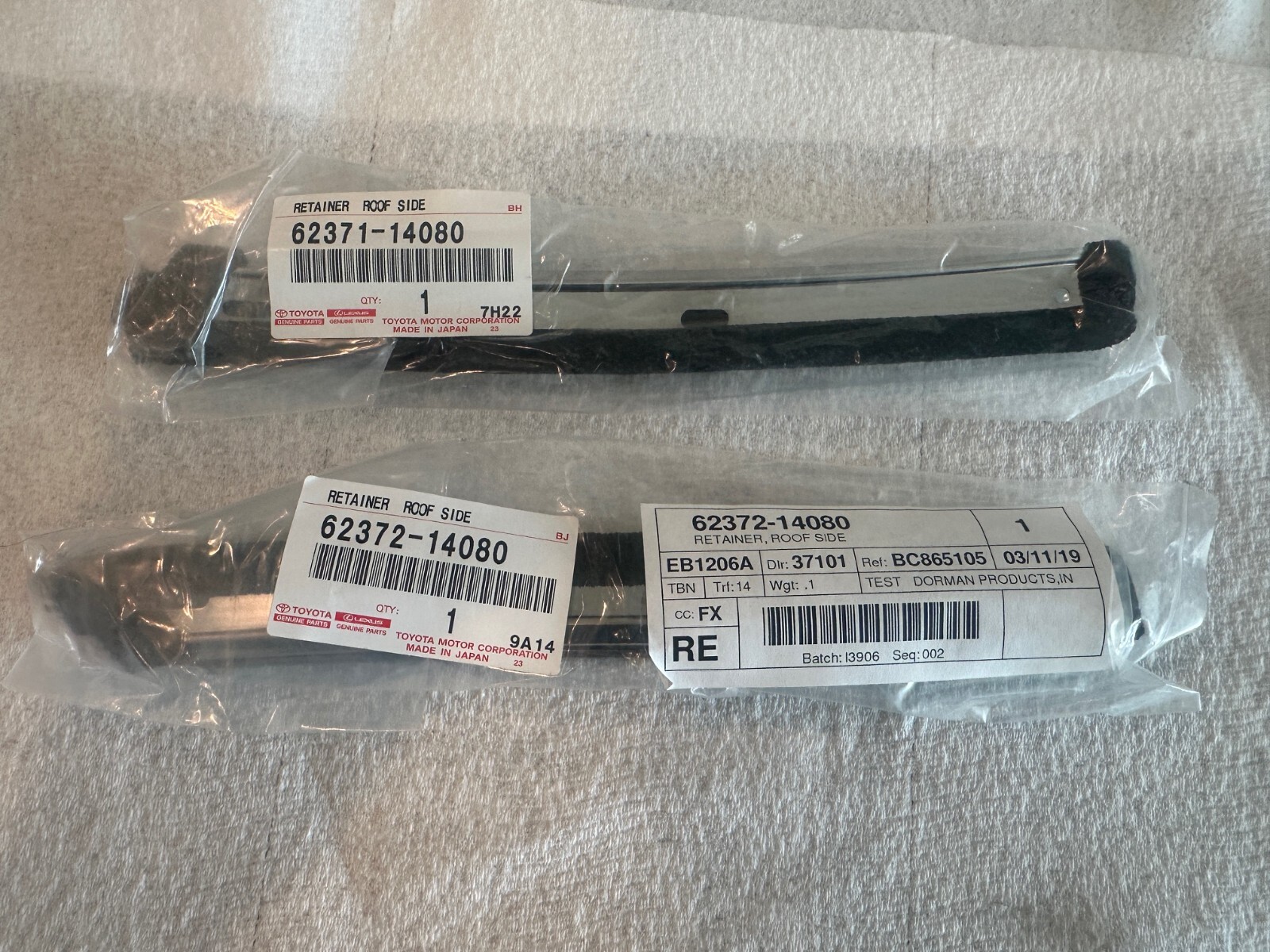 🔥BRAND NEW 1993-1998 Toyota Supra targa roof drip moldings pair JZA80 USDM🔥