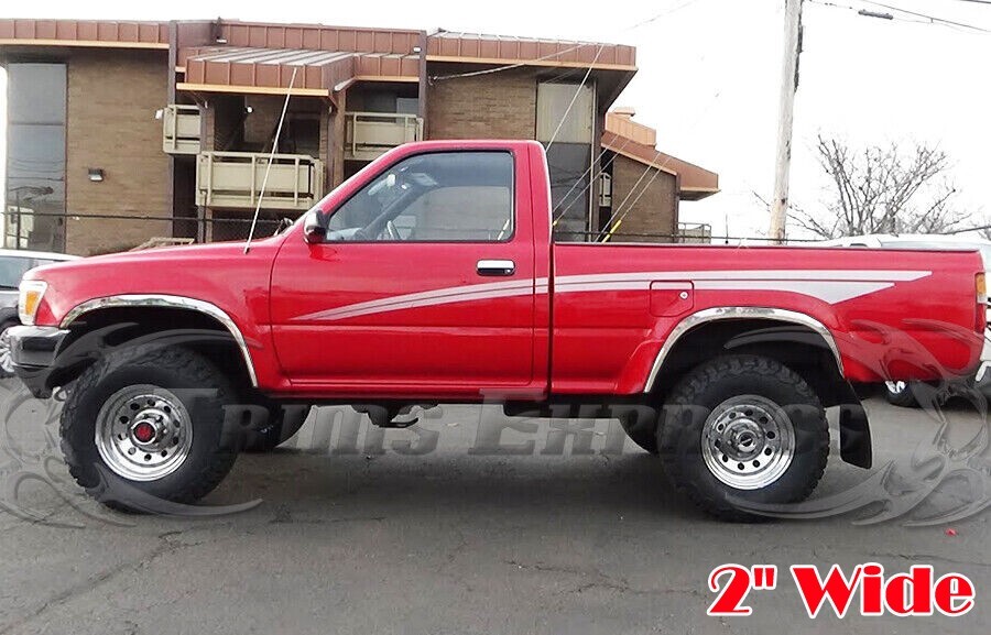 for:1989-1995 Toyota Pickup 4X4 ONLY Stainless Lip Wheel Well Fender Trim 2″ 4Pc