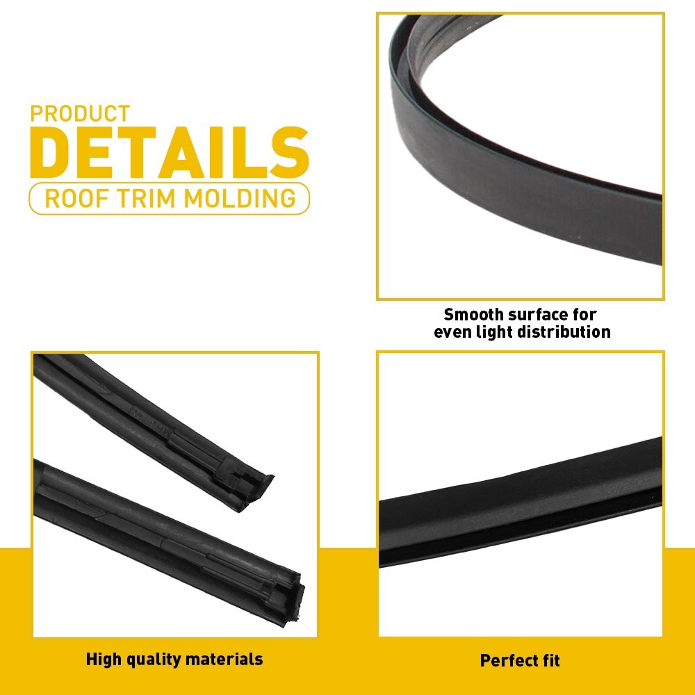 For 2007-2011 Toyota Yaris Sedan Roof Drip Trim Molding Left+Right Side Kit