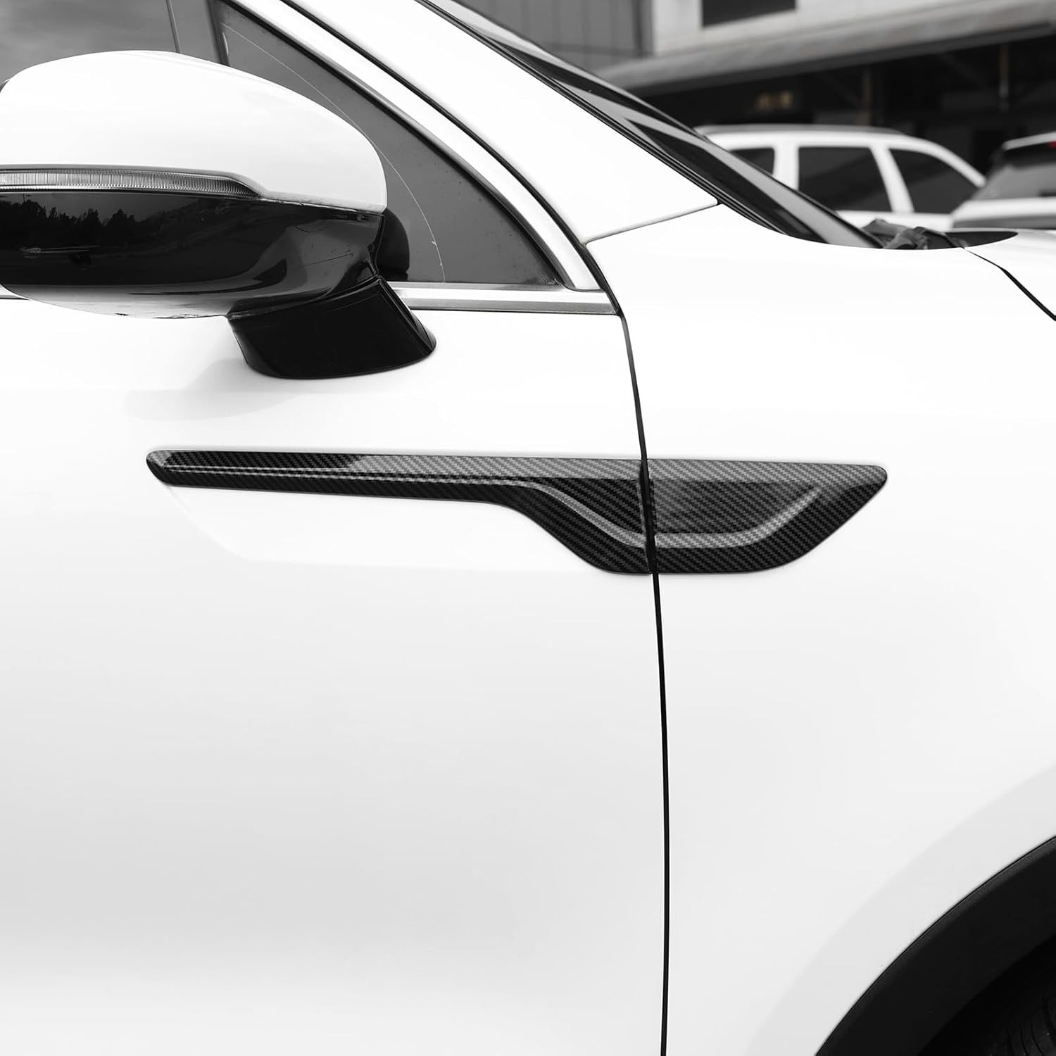 Front Door Side Fender Trim for Kia Sorento 2021–2023, Carbon Fiber Style Body M