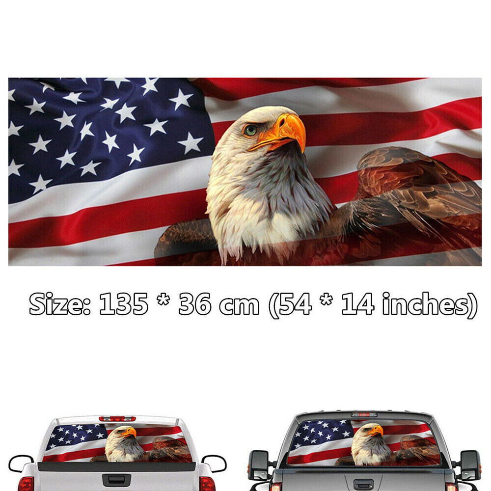 1pc Car Rear Window Windshield Graphic Vinyl Decal Sticker For Truck Pickup