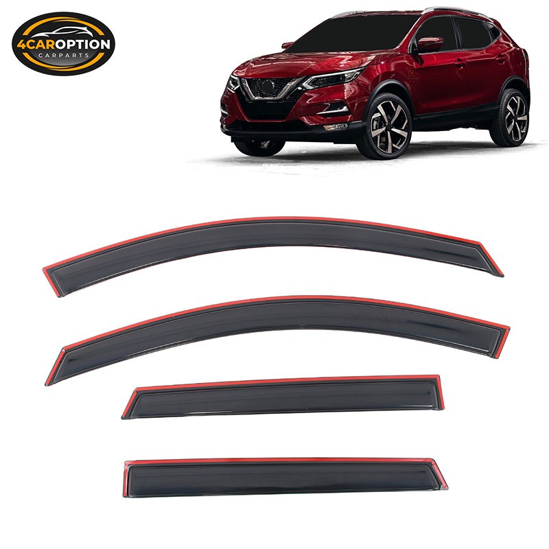 In-Channel Window Visors Fits 17-22 Rogue Sport Rain Sun Guard Vent Deflector