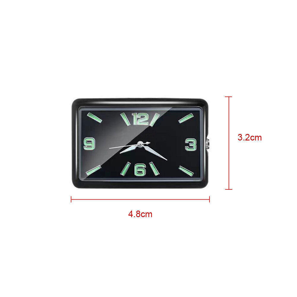 Luminous Digital Clock Vehicle Car Interior Dashboard Air Outlet Stick-On Mount