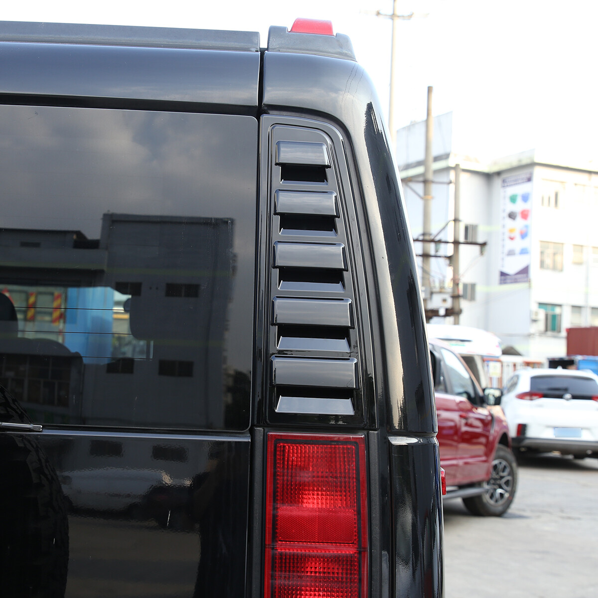 For HUMMER H2 Gloss Black Front Rear headlight Hood Tail light vent cover 11PCS