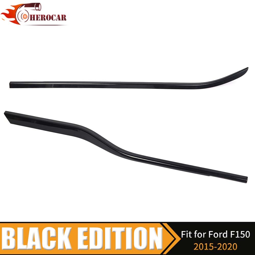 🌟Black Door Window Frame Sill Trim for Ford F150 2015-2020 Molding Weatherstrip