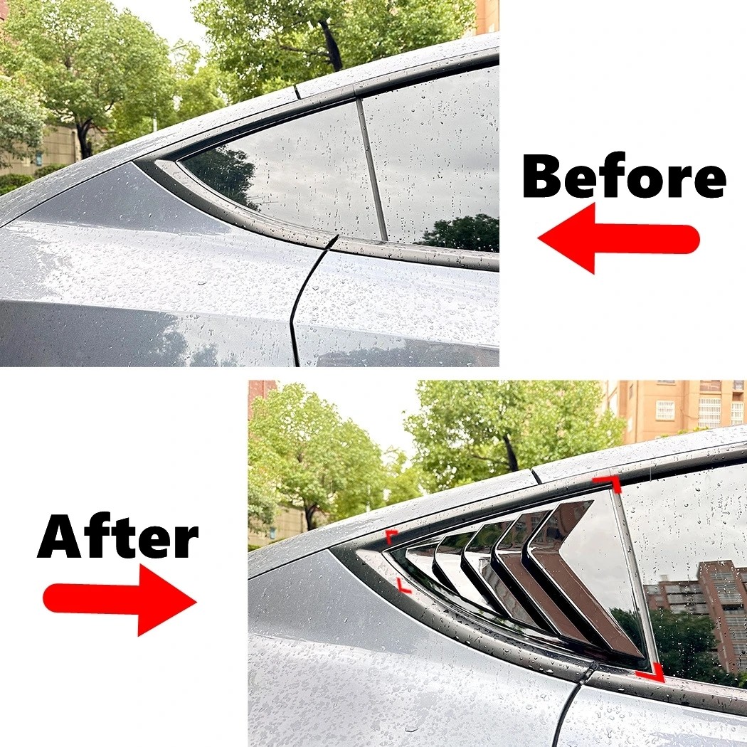 Side Window Louver Cover Sport Style for Tesla Model Y 2020-2024 Accessories