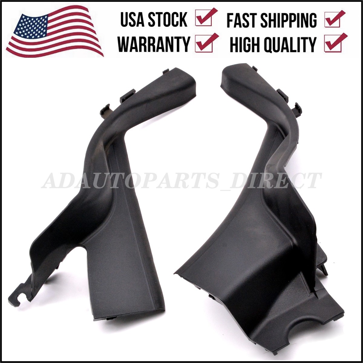 Pair LHD Front Windshield Wiper Cowl Side Trim Panel Cover For Honda CR-V CRV RM