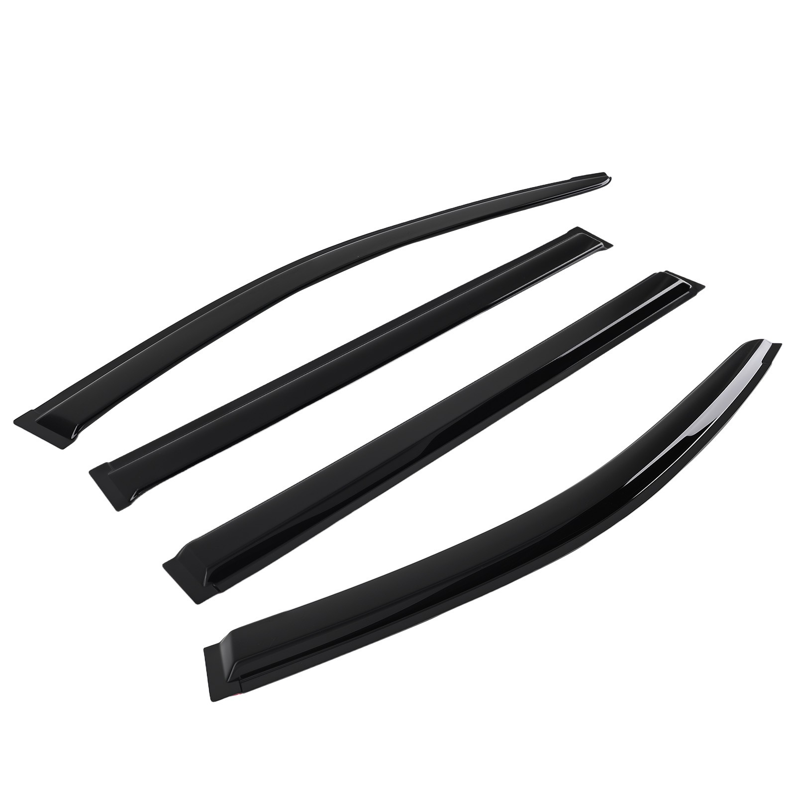 Rain Guards Window Visor for Dodge Grand Caravan 2008-2020 2.5mm Black Set