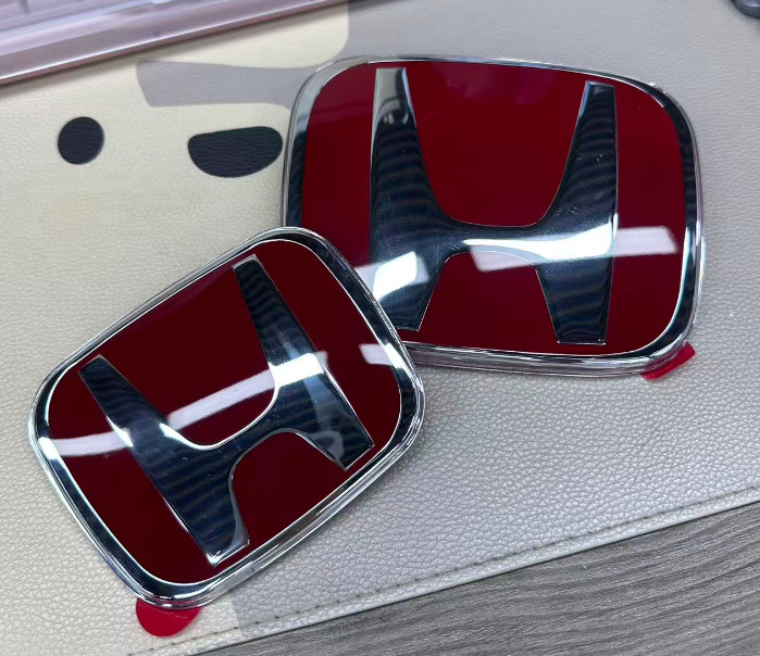2PCS For 2018-2022 Honda Accord 4Dr Sport Touring Front Grille Trunk Badge