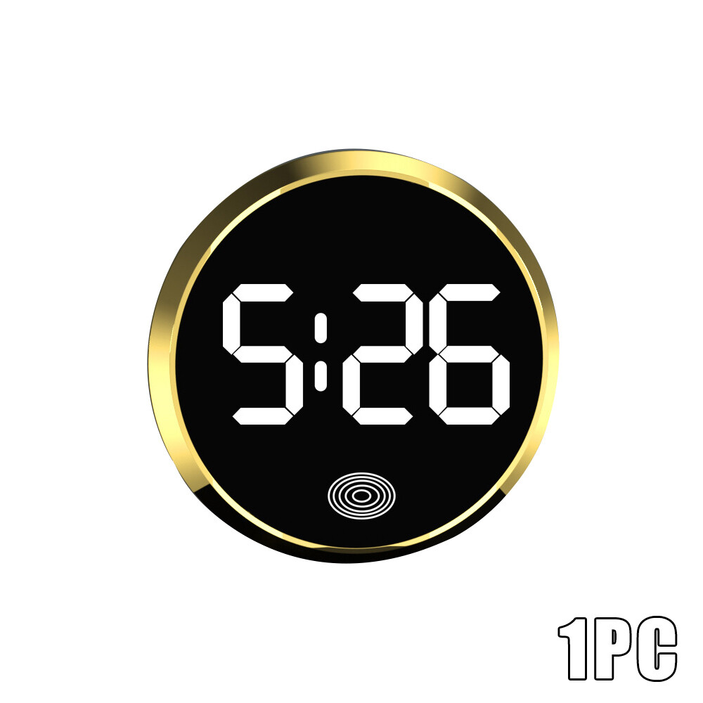 Multicolor LED Digital Clock Auto Dash Air Vent Stick-On Clock Car Accessories