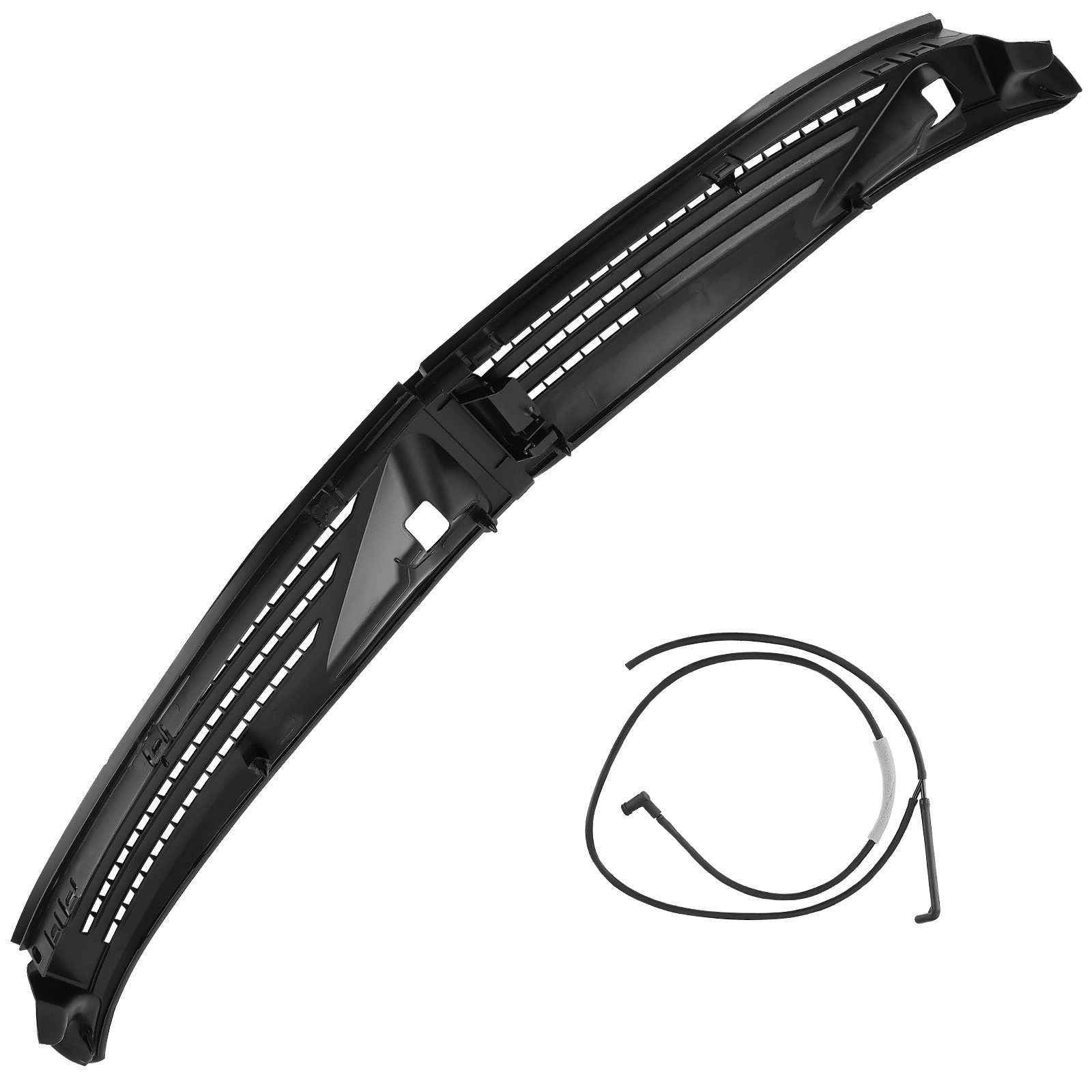 Front Cowl Panel Grille Vents Windshield Wiper Set w/Seals for 09-14 Ford F150