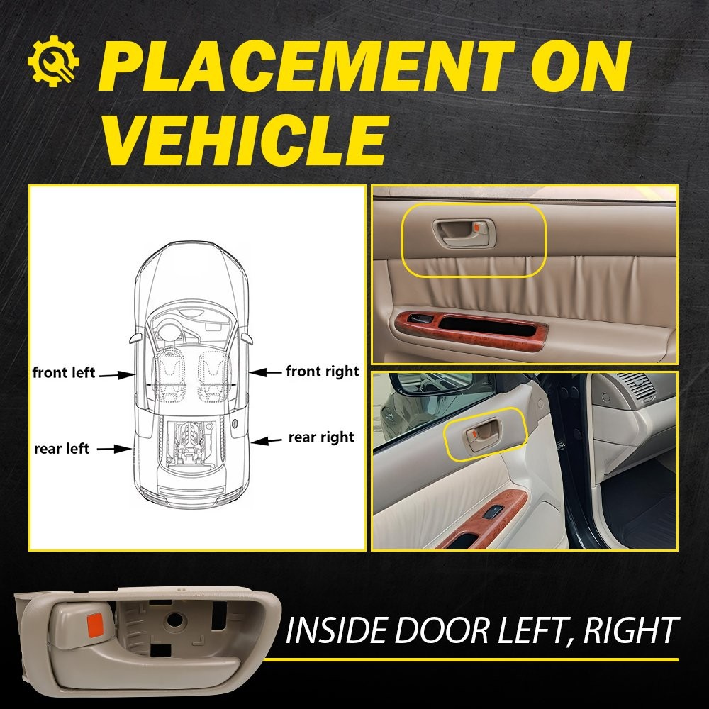 For Toyota Camry 2002-2006 2-20pcs Left Right Inside Interior Door Handle Beige