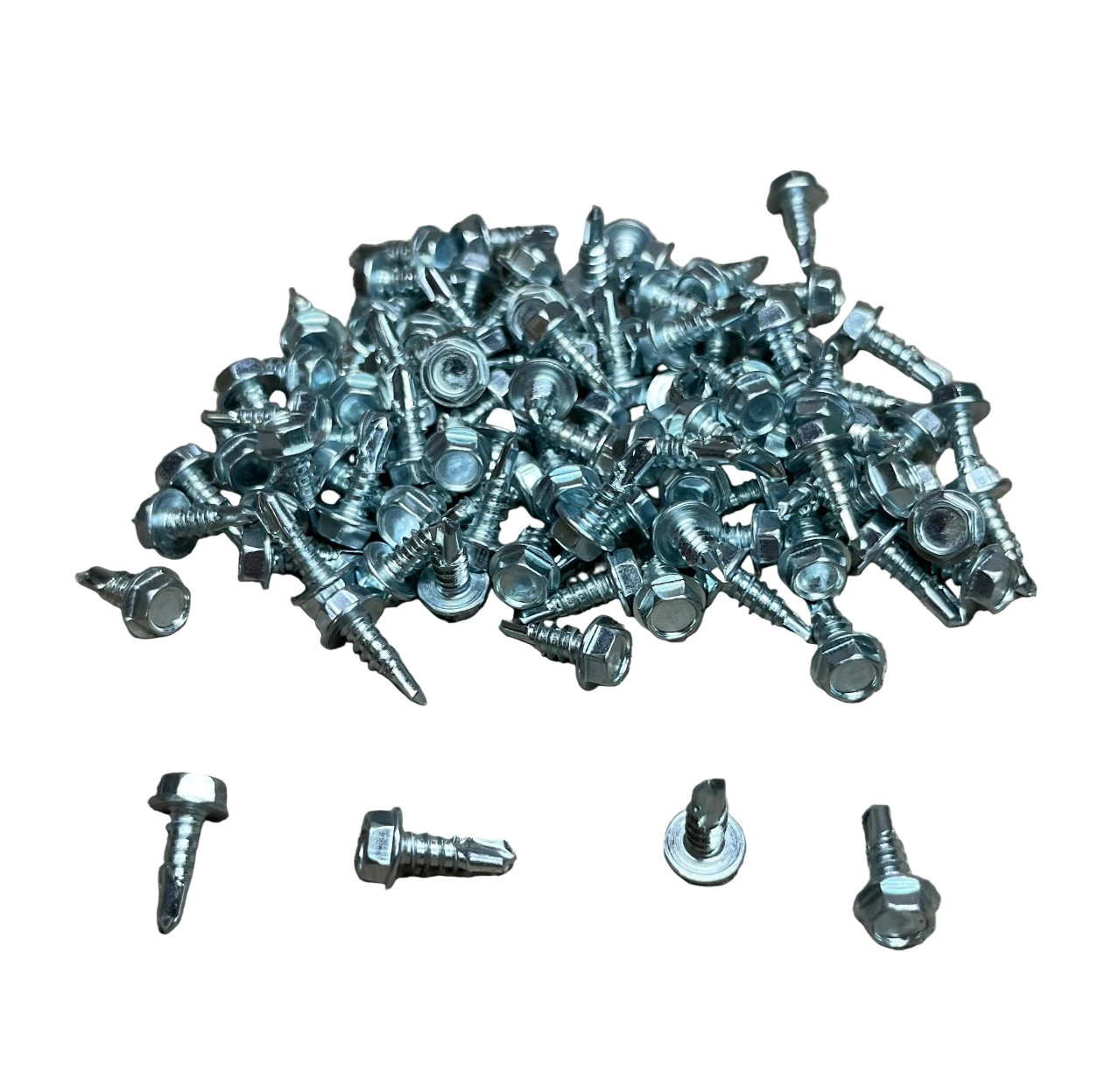 100 Hex Washer Head Tapping Screws Auveco 9611 General Auto Use Universal