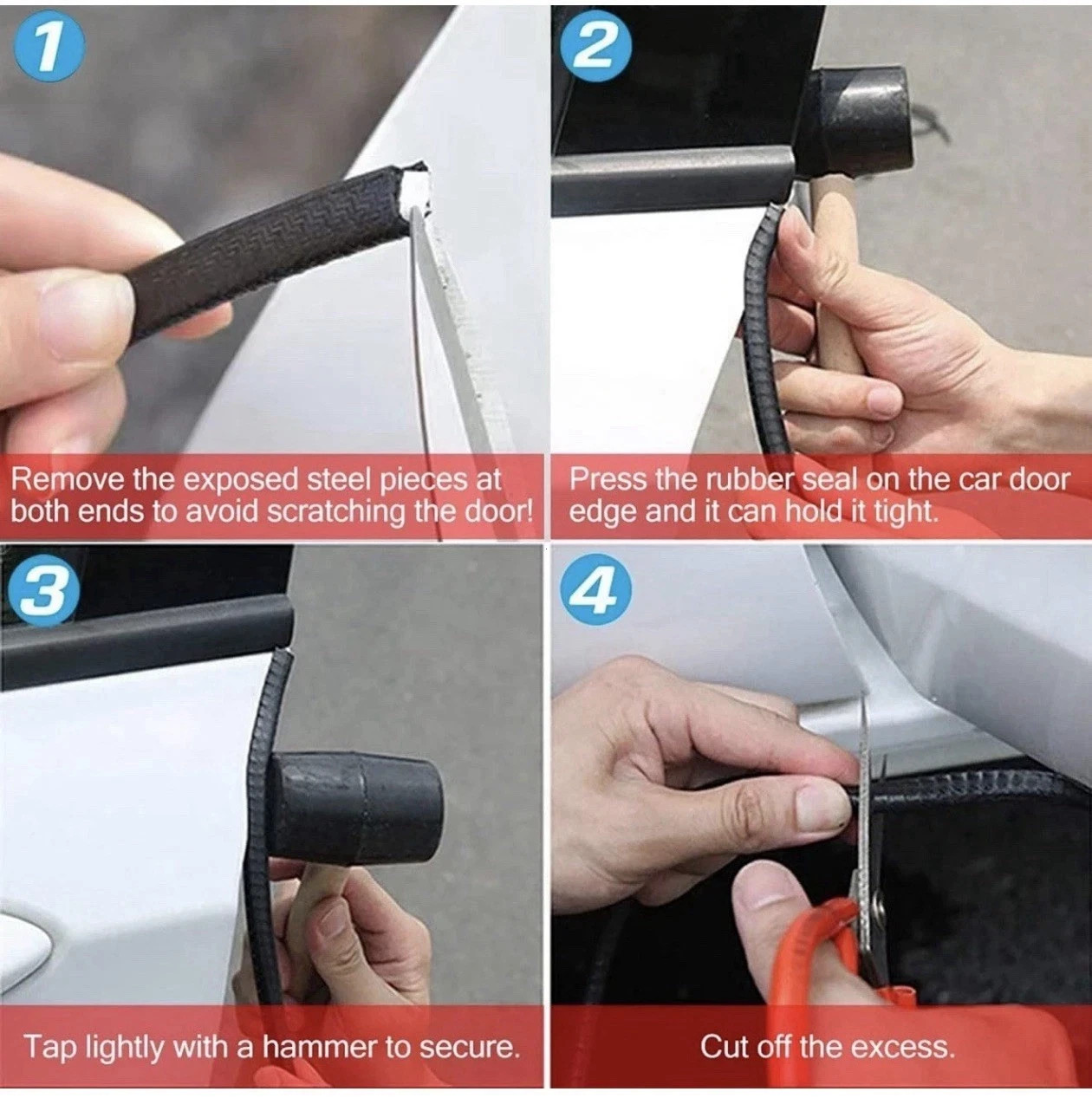 MYFAMIREA 33Ft(10M)Long Car Door Edge Guards