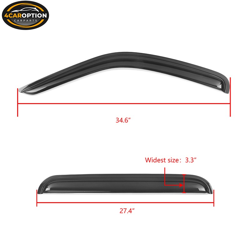 Fits 02-07 Jeep Liberty KJ Window Visors Rain Sun Guard Vent 4Pc Set