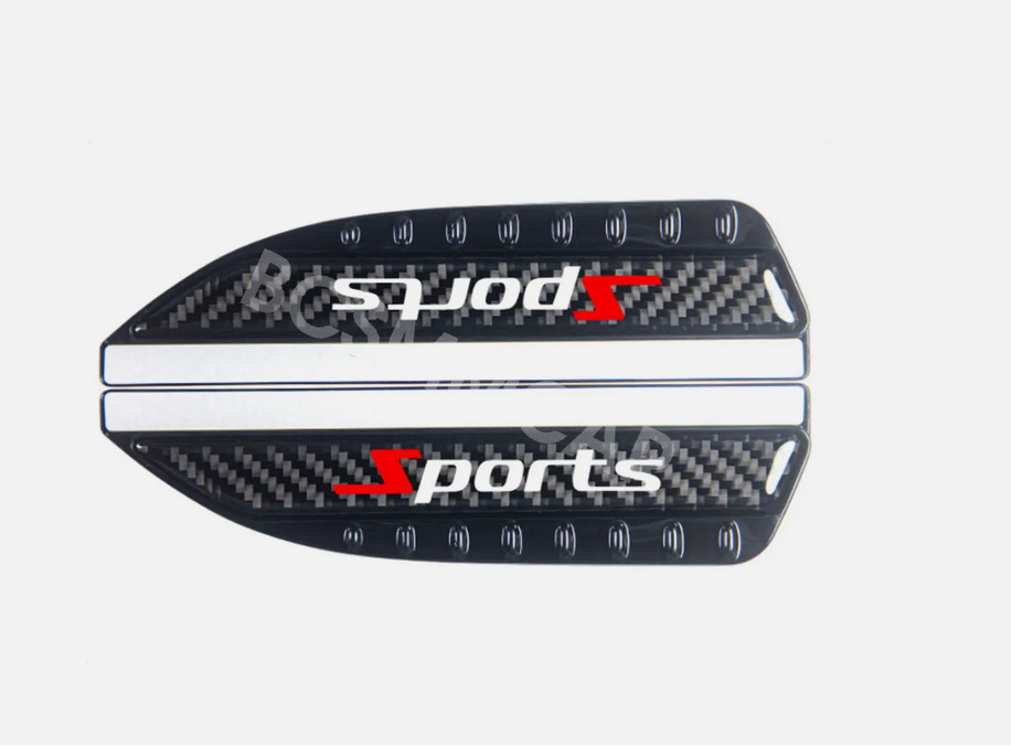2pcs Car Rear View Side Mirror Rain Board Eyebrow Guard Sun Visor Carbon Fiber