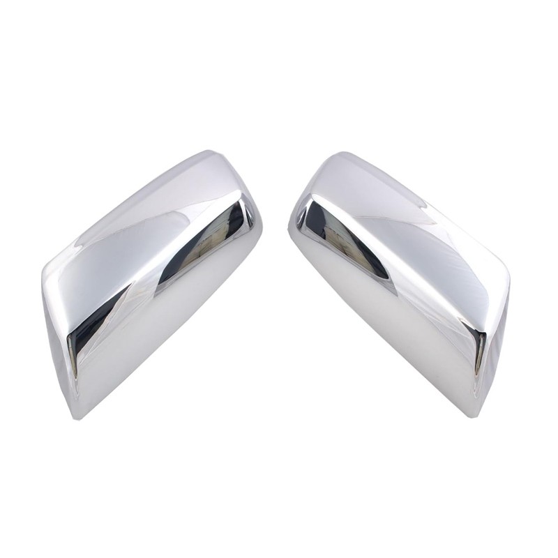Fits 2014~2018 Chevy Silverado / GMC Sierra CHROME Top Half Mirror Covers Cap 2X